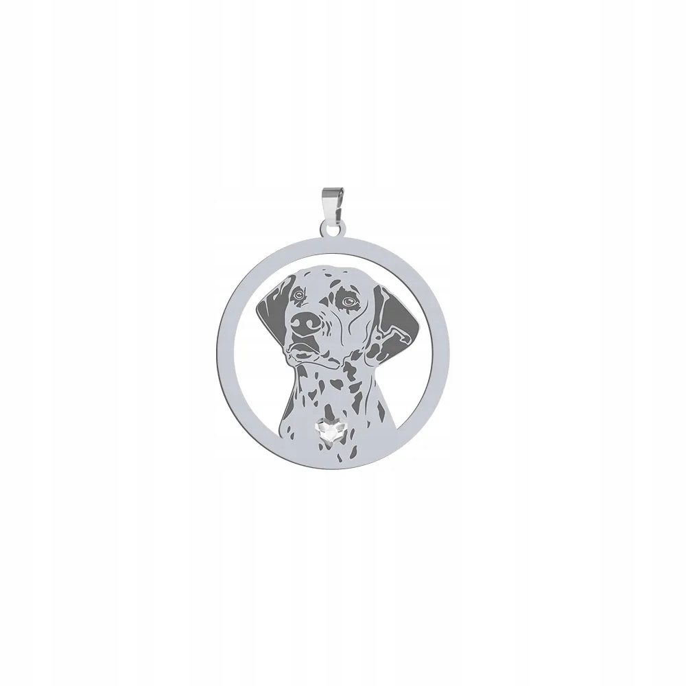 Stříbrný přívěsek se psem Dalmatin 925 Šperky Dárek Gravírování Bonus