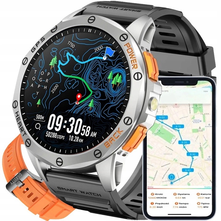 Pánské hodinky Chytré Hodinky Gravity Gps Kompas Always Display