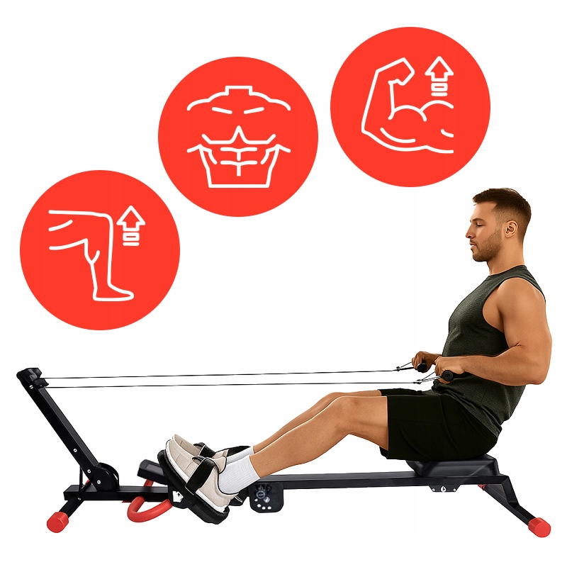 ГРЕБНОЙ ТРЕНАЖЕР ДЛЯ УПРАЖНЕНИЙ РЕГУЛИРУЕМЫЙ ДОМАШНИЙ ТРЕНАЖЕР СКЛАДНОЙ СИСТЕМОЙ 4-В-1 Другого бренда