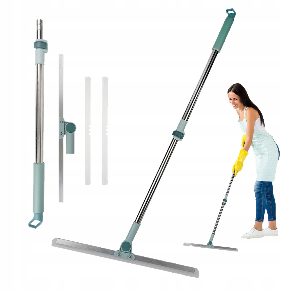 Levně Stěrka Na Podlahy Na Skleněné Dlaždice Oken A Stěn, Teleskopická Násada