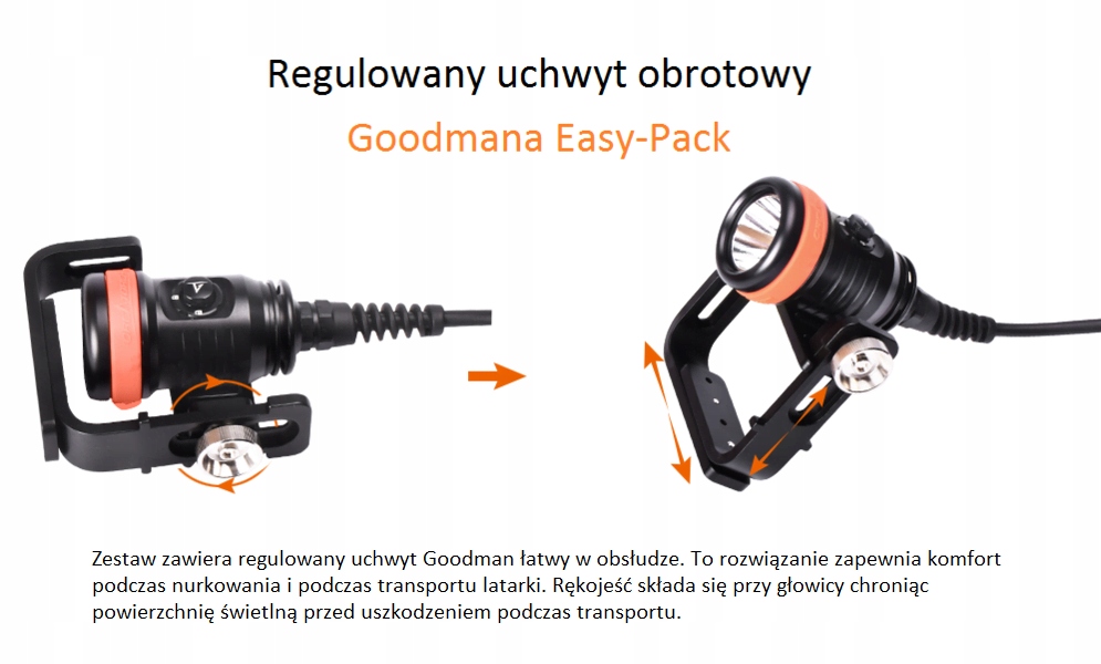 Latarka nurkowa Orca Torch D620 Rodzaj latarka