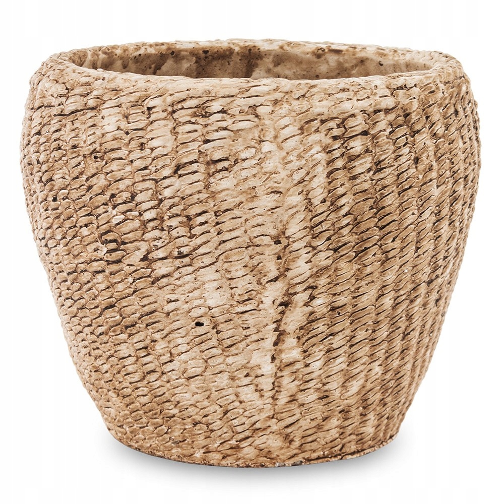 DONICZKA OSŁONKA BRĄZOWA 14x16cm BOHO 15 ZDOBIONA