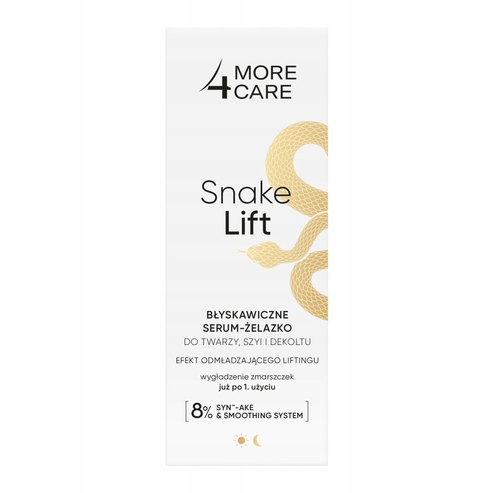 More4Care Snake Lift Bleskové sérum – žehlička na obličej, krk a dekolt 35