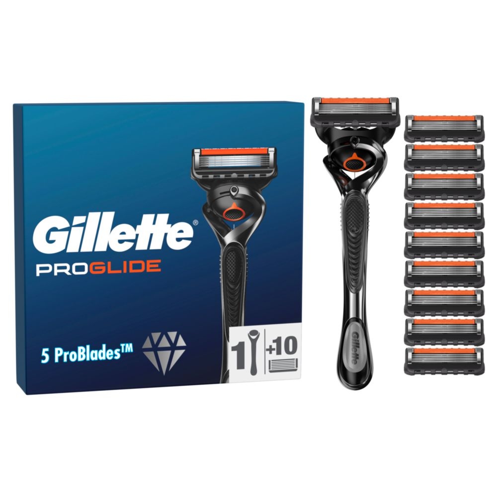 Gillette ProGlide Maszynka do golenia dla mężczyzn, 10 ostrzy wymiennych