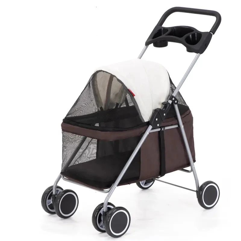 Levně Buggy Light Kočárek pro psy 46 x 91 x 69 cm, Hnědá