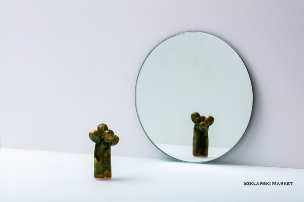 Lustro do makramy okrągłe, koło - fi 40 cm Marka Inna