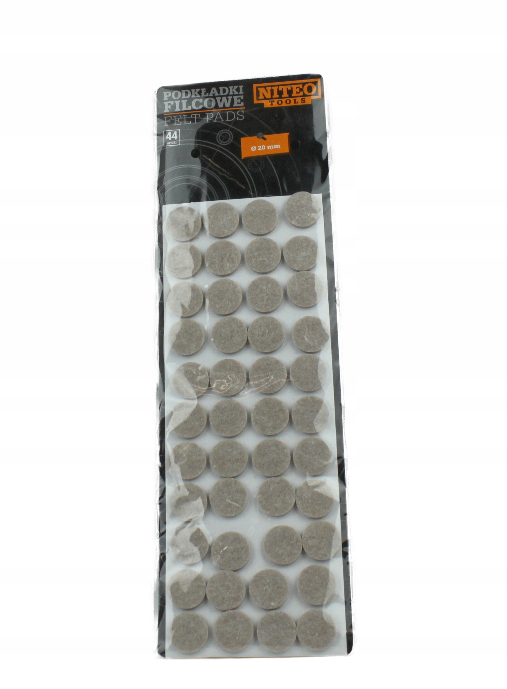 

Podkładki Filcowe 44 szt 20mm śr.