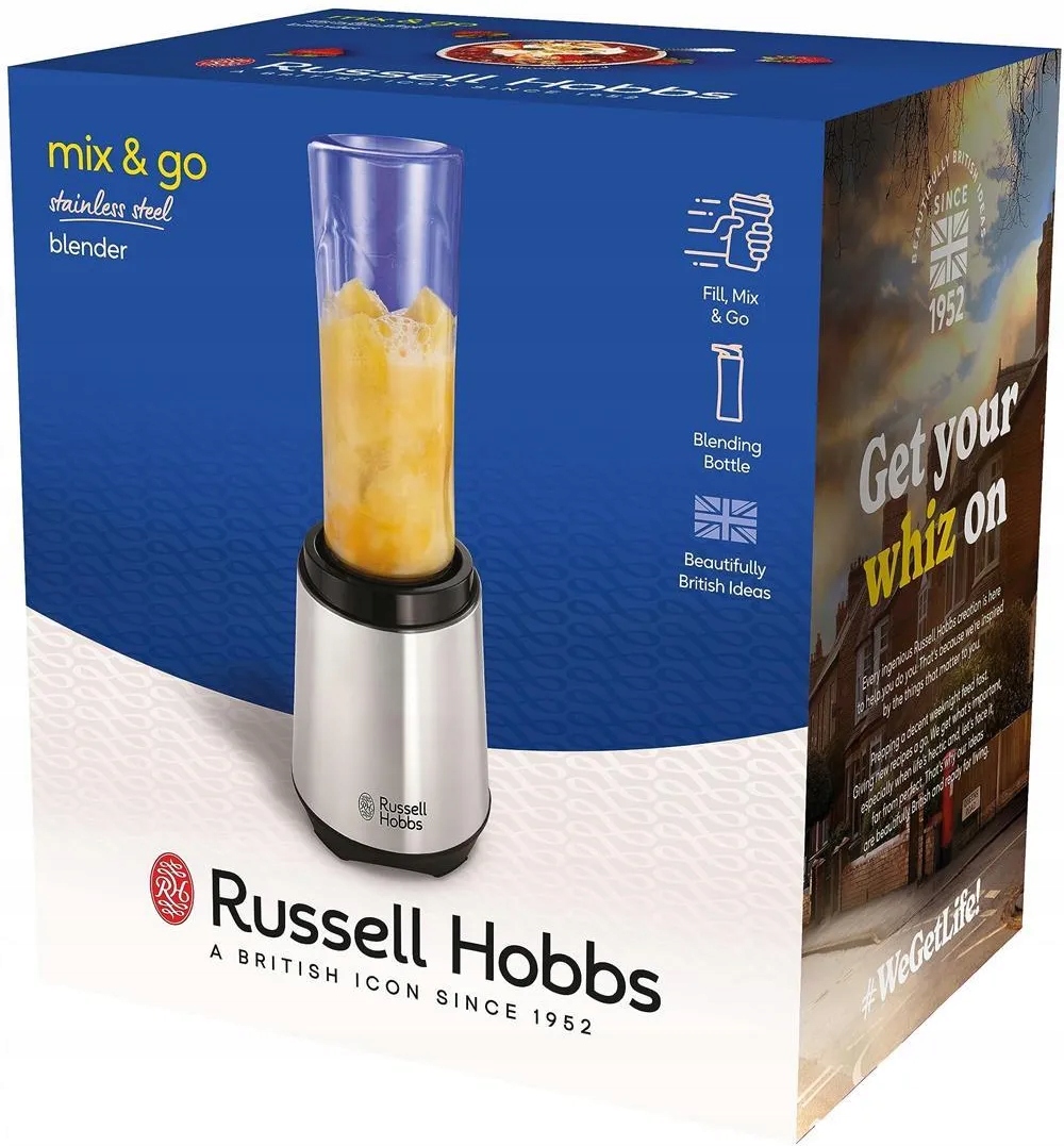 Osobní mixér Russell Hobbs Mix&Go 23472-56 300 W Láhev 600 ml drtí