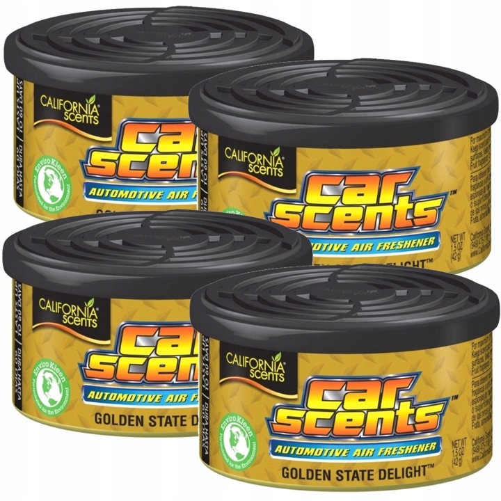 California Car Scents GOLDEN STATE DELIGHT guma x4