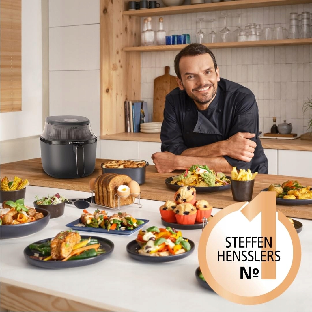 PHILIPS Airfryer 3000 7.2L 16w1 Technologia RapidAir Plus Aplikacja HomeID — miniatura 2