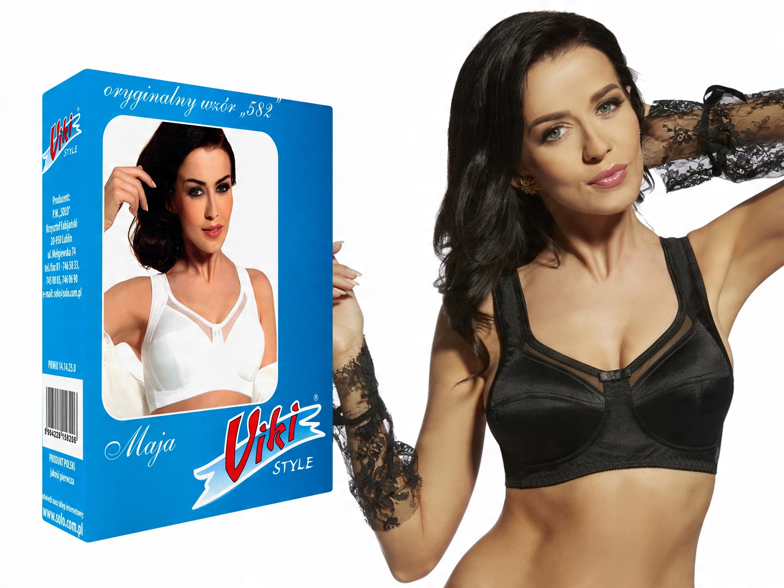 

biustonosz Viki Maja 582 czarny 85C