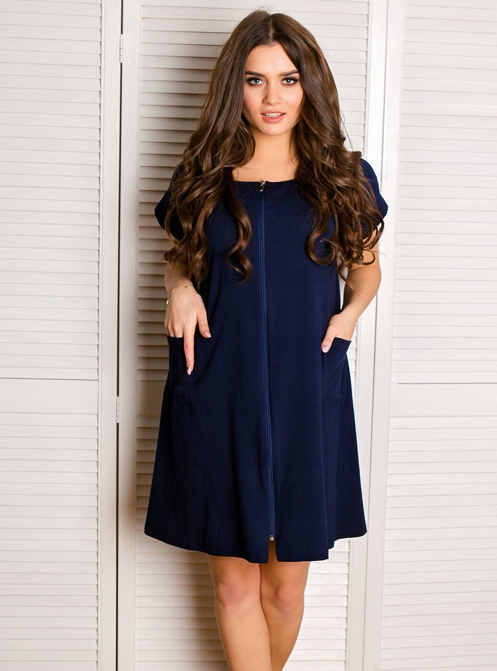 KOSZULA NOCNA CIĄŻOWA DO KARMIENIA NA ZAMEK XL Rozmiar XL