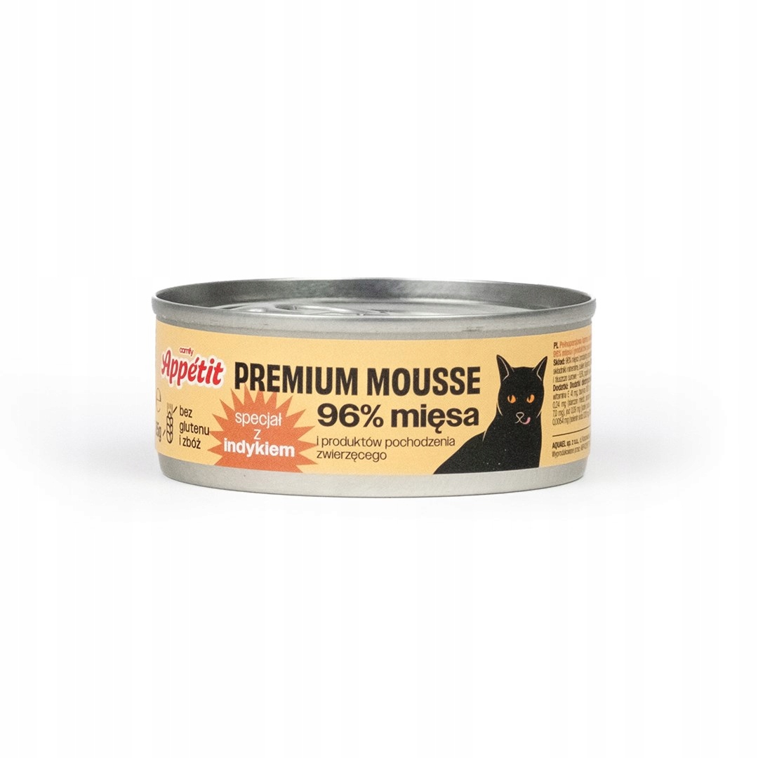 Levně Comfy Appetit, Premium mousse pro dospělé kočky s krůtím masem, 12 x 85 g