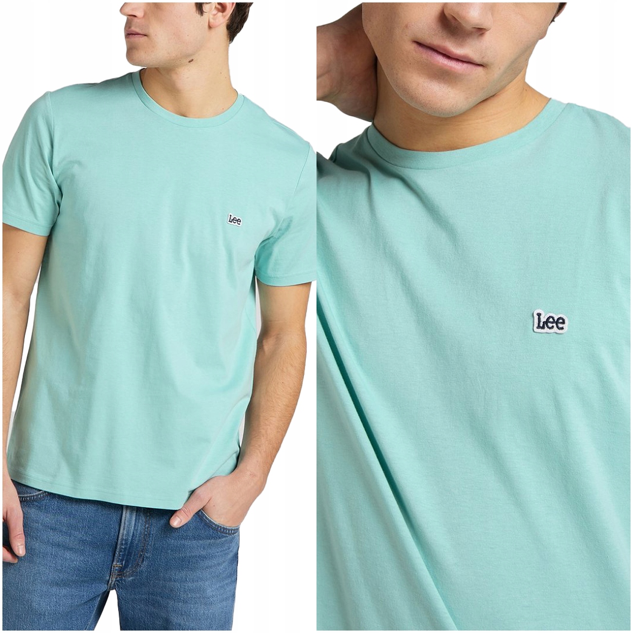 

Lee Ss Patch Logo Męski T-shirt Koszulka Haft 3XL