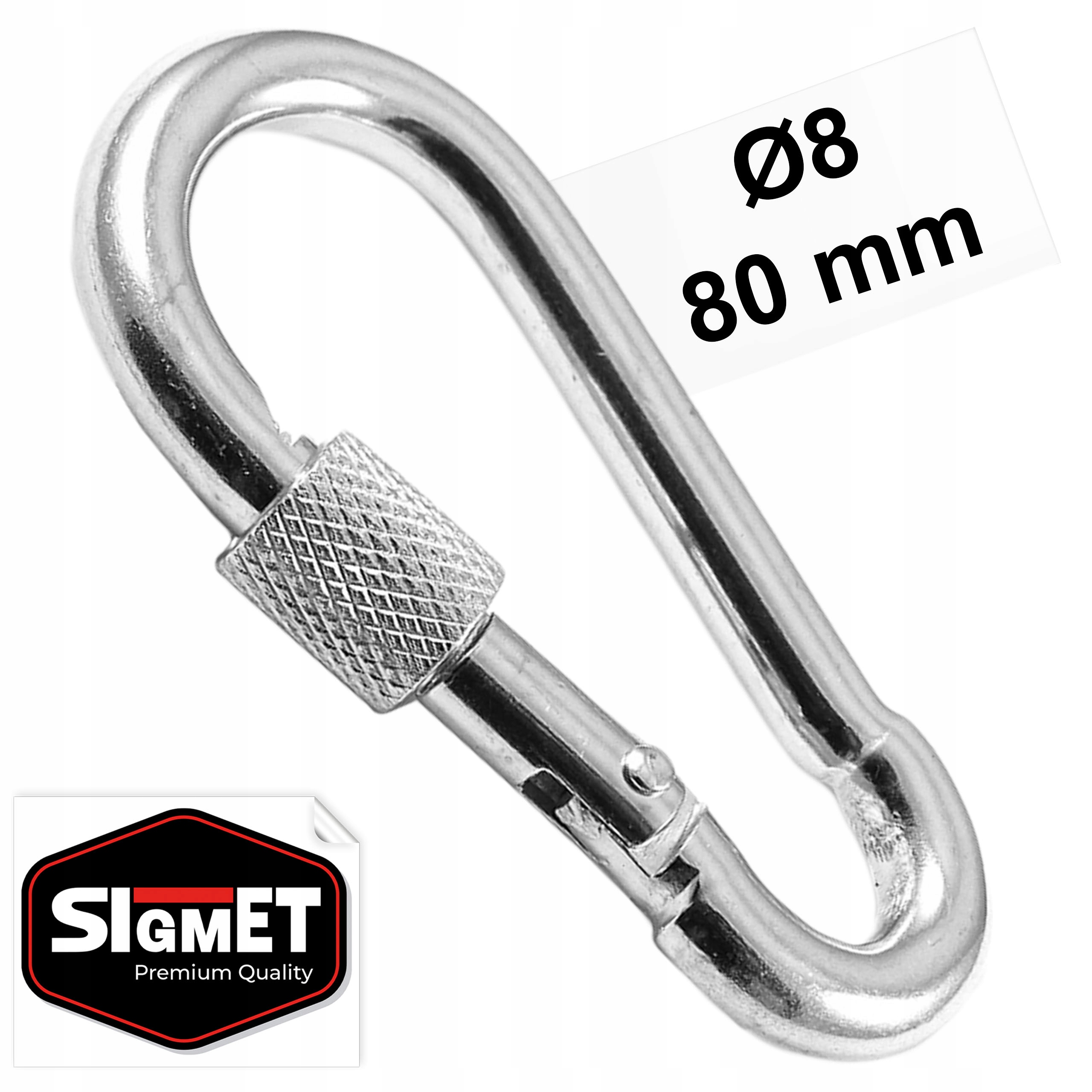 KARABIŃCZYK Z ZABEZPIECZENIEM 8 mm do huśtawki