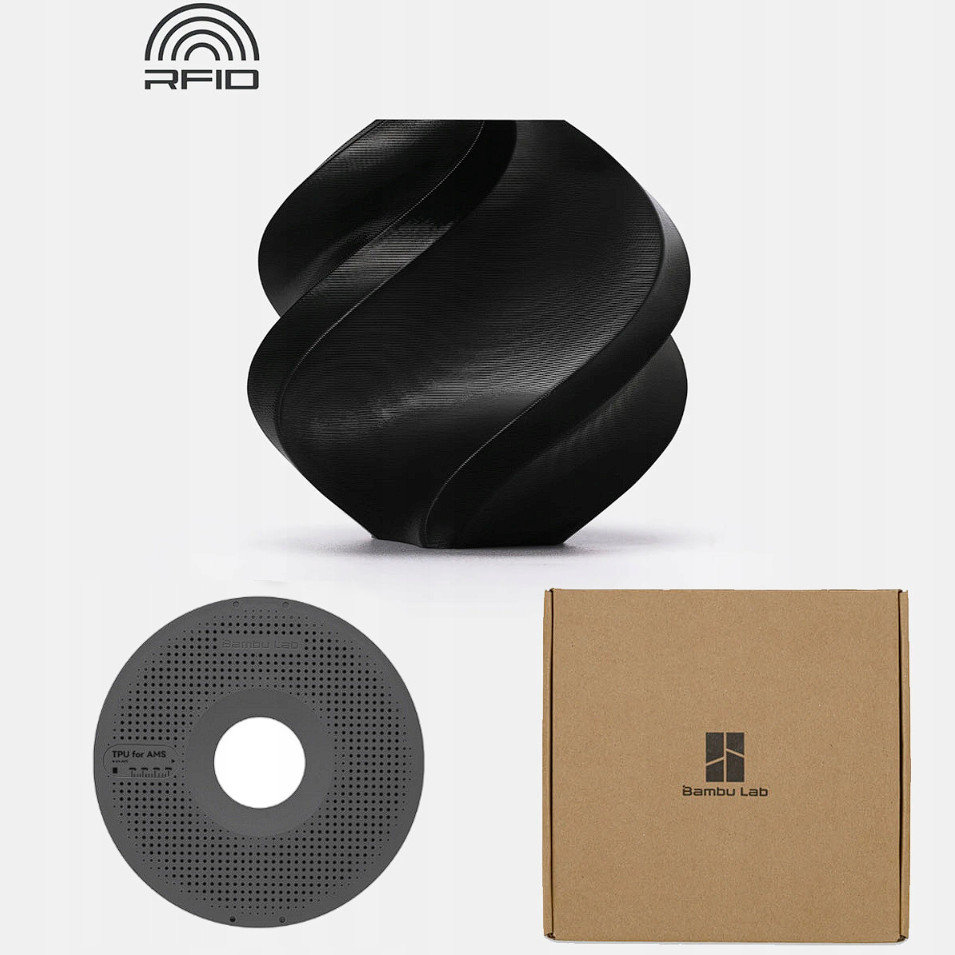 Filament Bambu Lab Tpu 90a, 1kg, czarny (black)