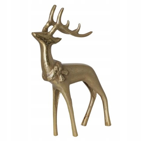 FIGURKA RENIFER JELEŃ METALOWY DEKORACJA ŚWIĄTECZNA NA PREZENT POD CHOINKĘ