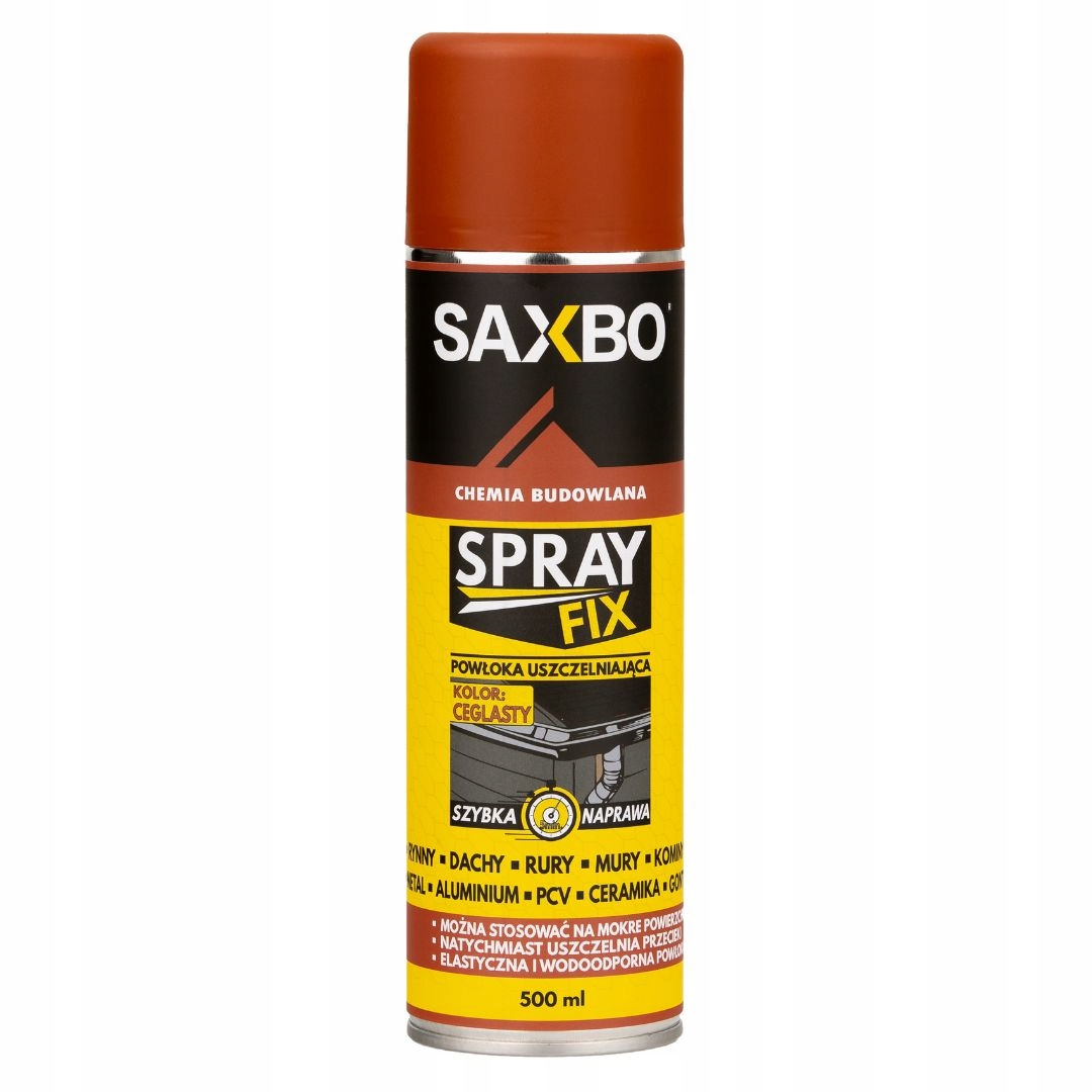 

Guma W Sprayu Do Rynien Kominów Dachów Saxbo 500ml