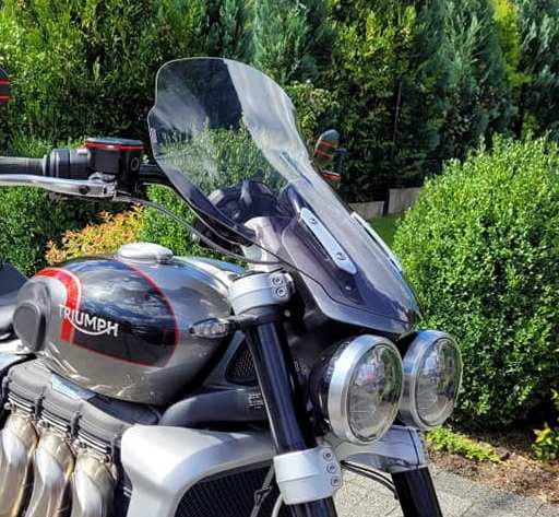 Motocyklové sklo Triumph Rocket 3 Gt 19-24 Vysoká Turistická 62 CM