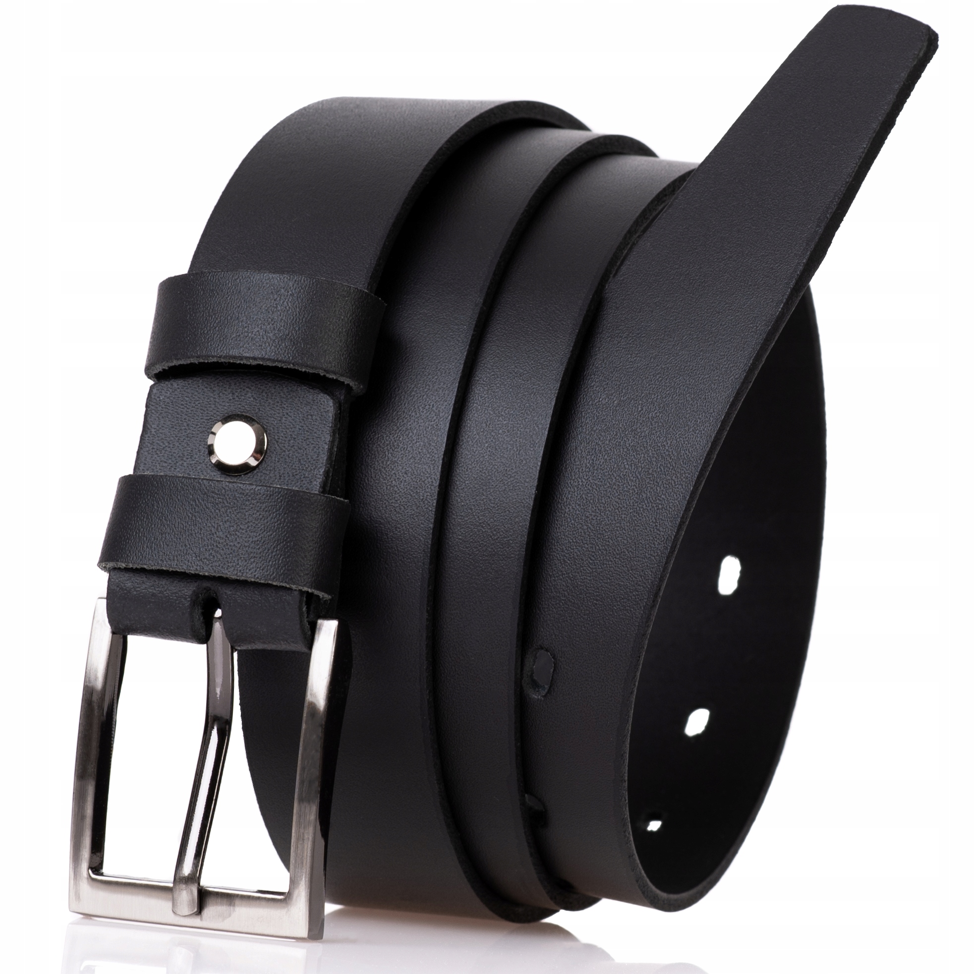 

Sepher Pasek skórzany 3cm klasyczny Czarny spodni