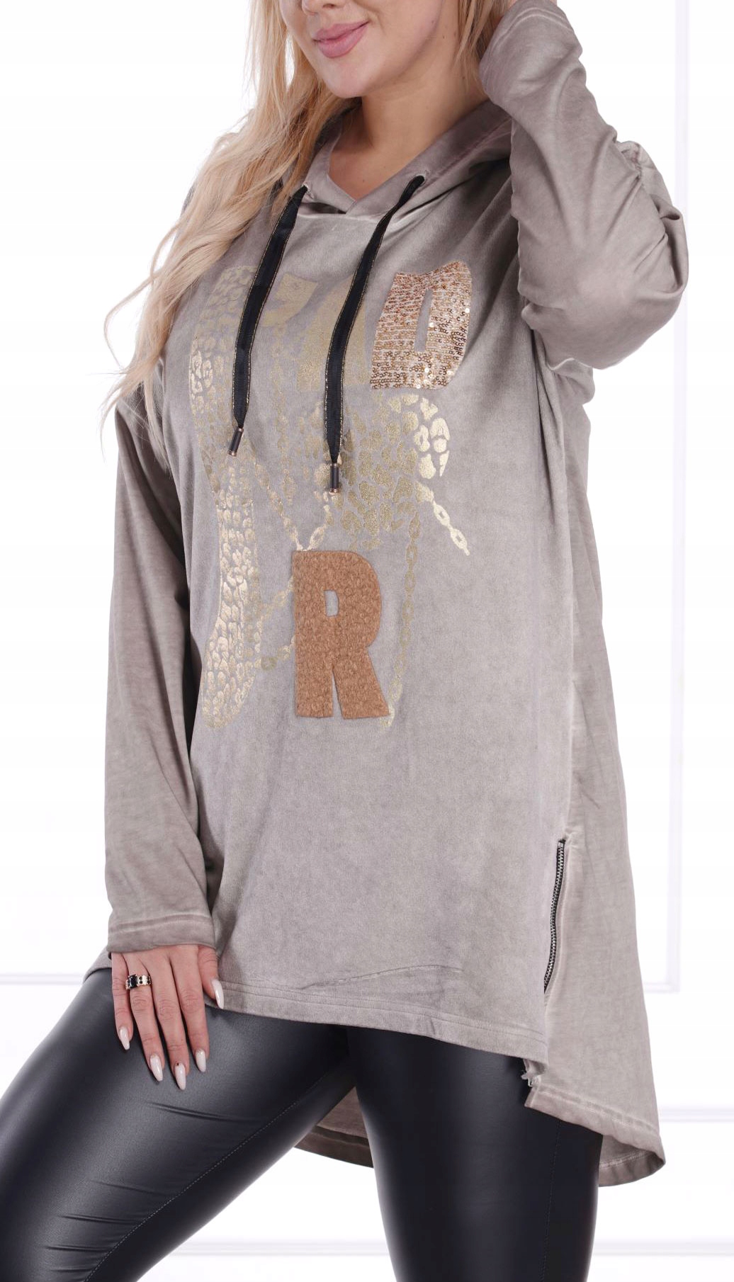 JEDYNA TAKA TUNIKA MODNA JADOR E KAPTUR DUŻA 666C Model P666C