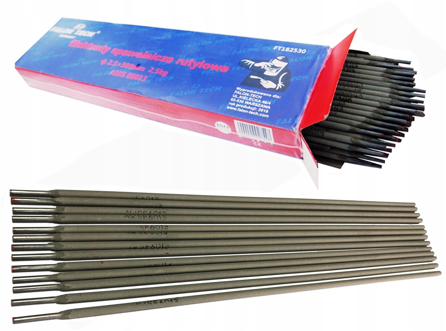 ELEKTRODY SPAWALNICZE 3,2mm x 350mm 2,5kg RUTYLOWE Marka Falon-Tech