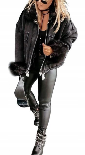 

Kurtka Jeansowa Z Futerkiem Katana Futerko Miś S/m