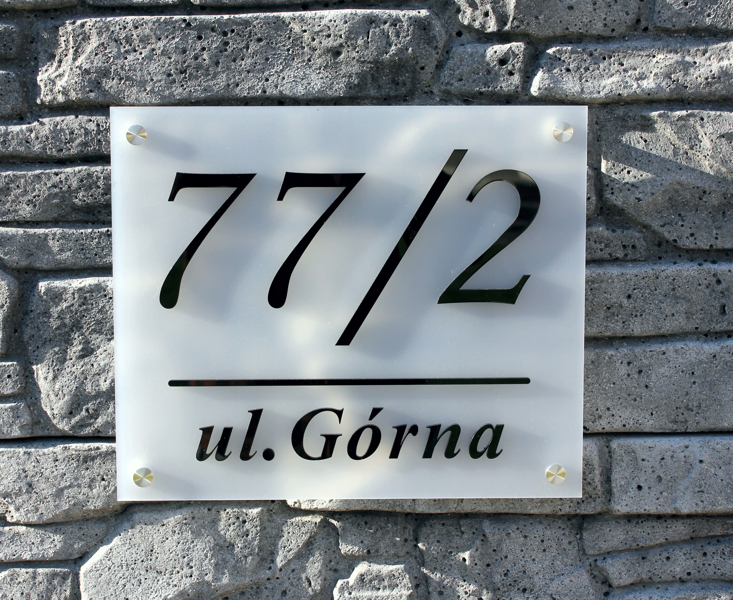 Tabliczka adresowa na dom , płot | Litery 3D