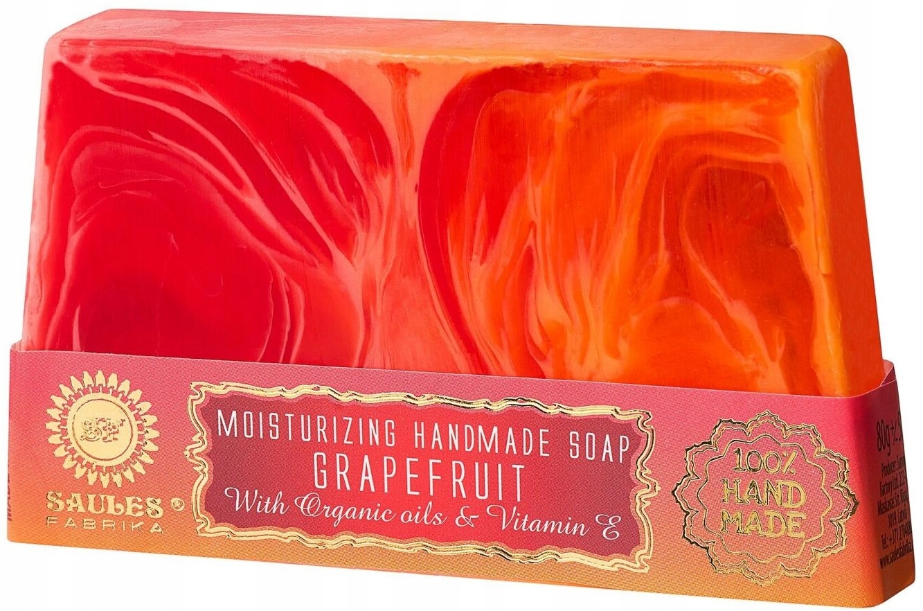 Mydło glicerynowe ekstra delikatne Grejpfrut Grapefruit 80g ręcznie robione