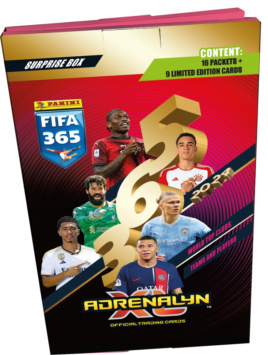 FIFA 365 2024 PANINI SURPRISE BOX KARTY PIŁKARSKIE KALENDARZ ADWENTOWY