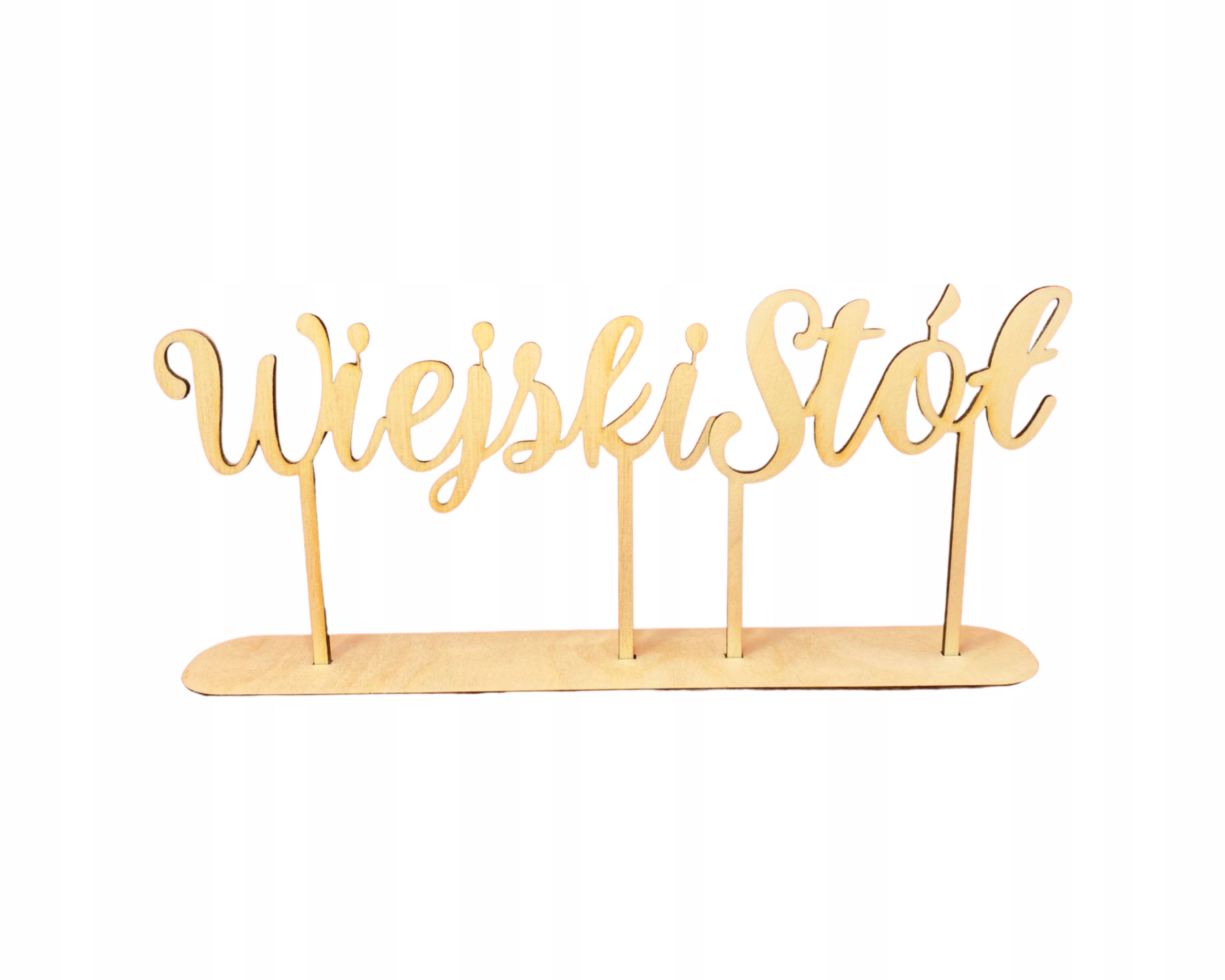 

Dekor Napis Wiejski Stół drewniany wesele ślub