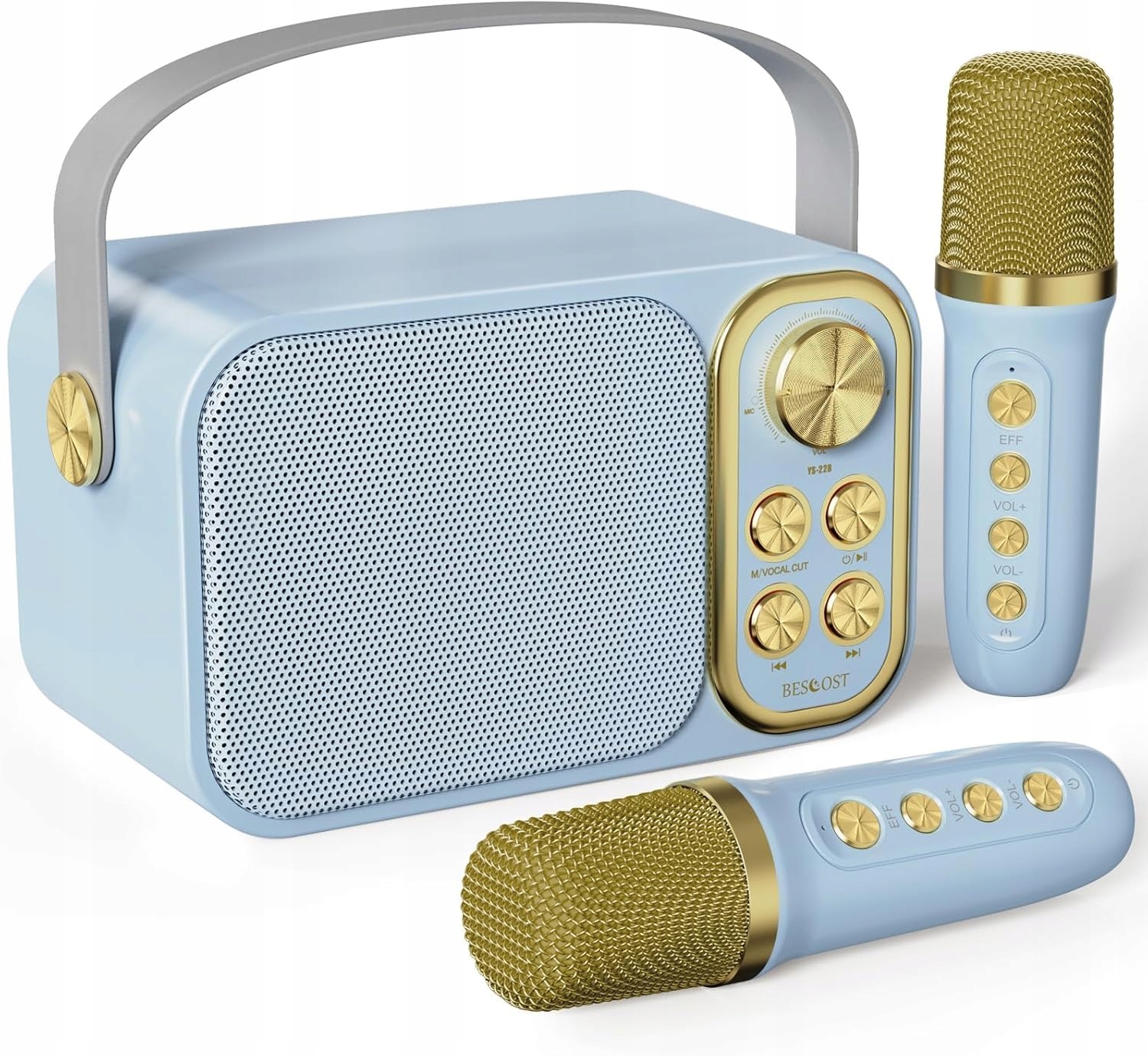 Karaoke sada Bescost Bluetooth Led mikrofon reproduktor