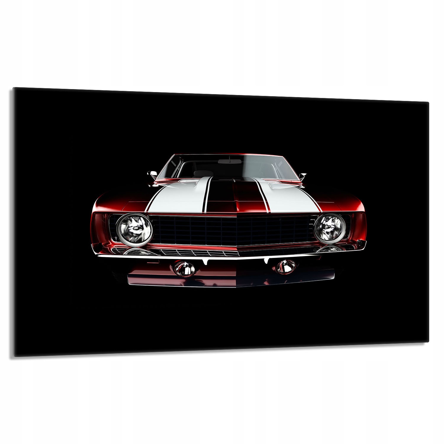 Skleněná ochranná deska na sporák 80x52 Auto do kuchyně