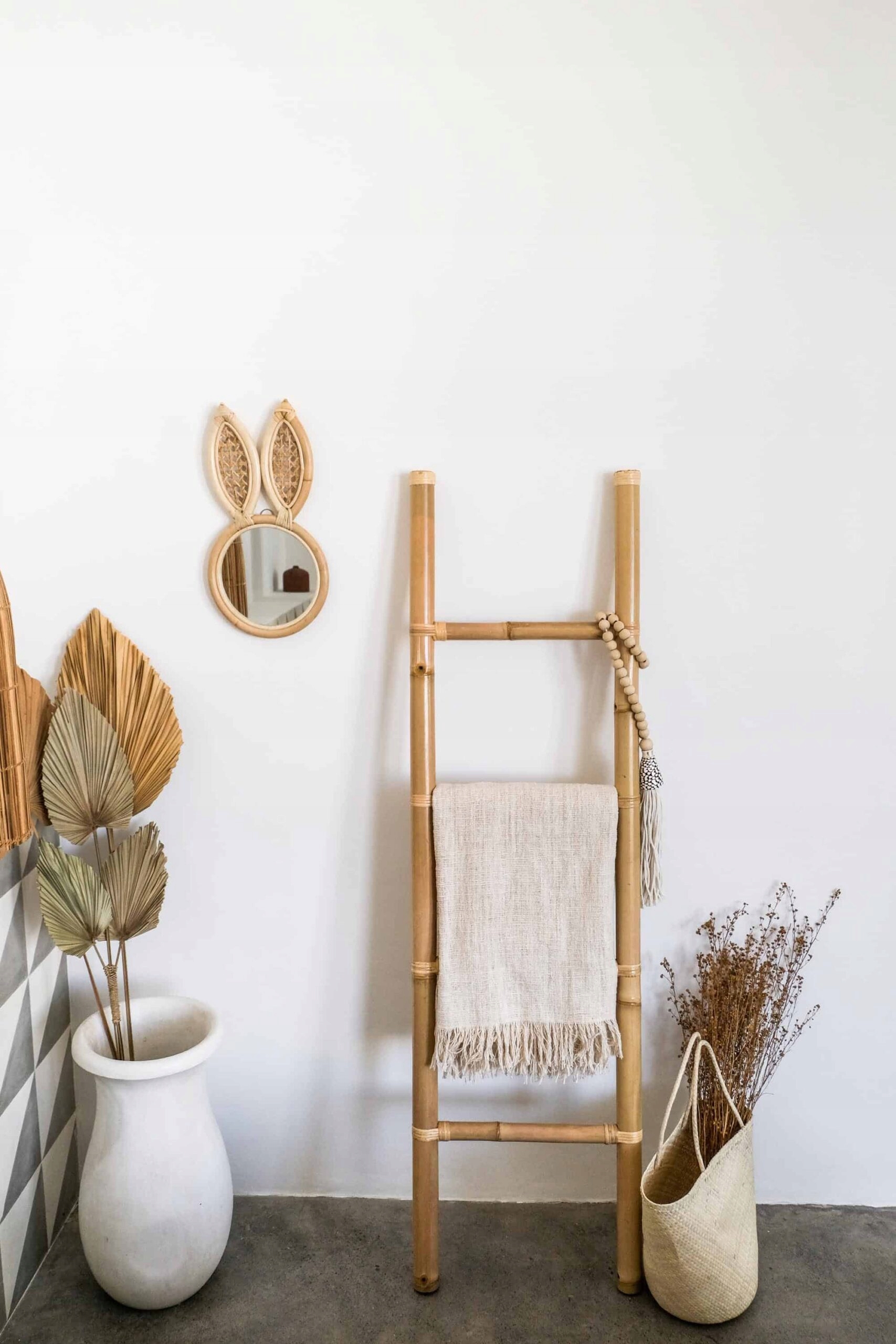 Prehoz s strapcami Pléd Boho z surovej bavlny Dekoratívna deka Lampu