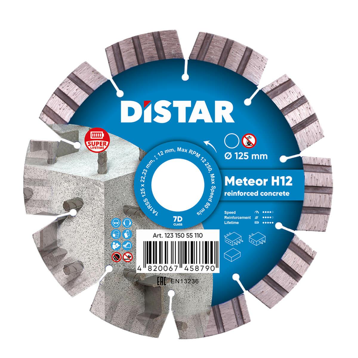 Distar Diamantový Kotouč Meteor H12 125 x 2,2/ 1,3 x 12 x 22,23-10
