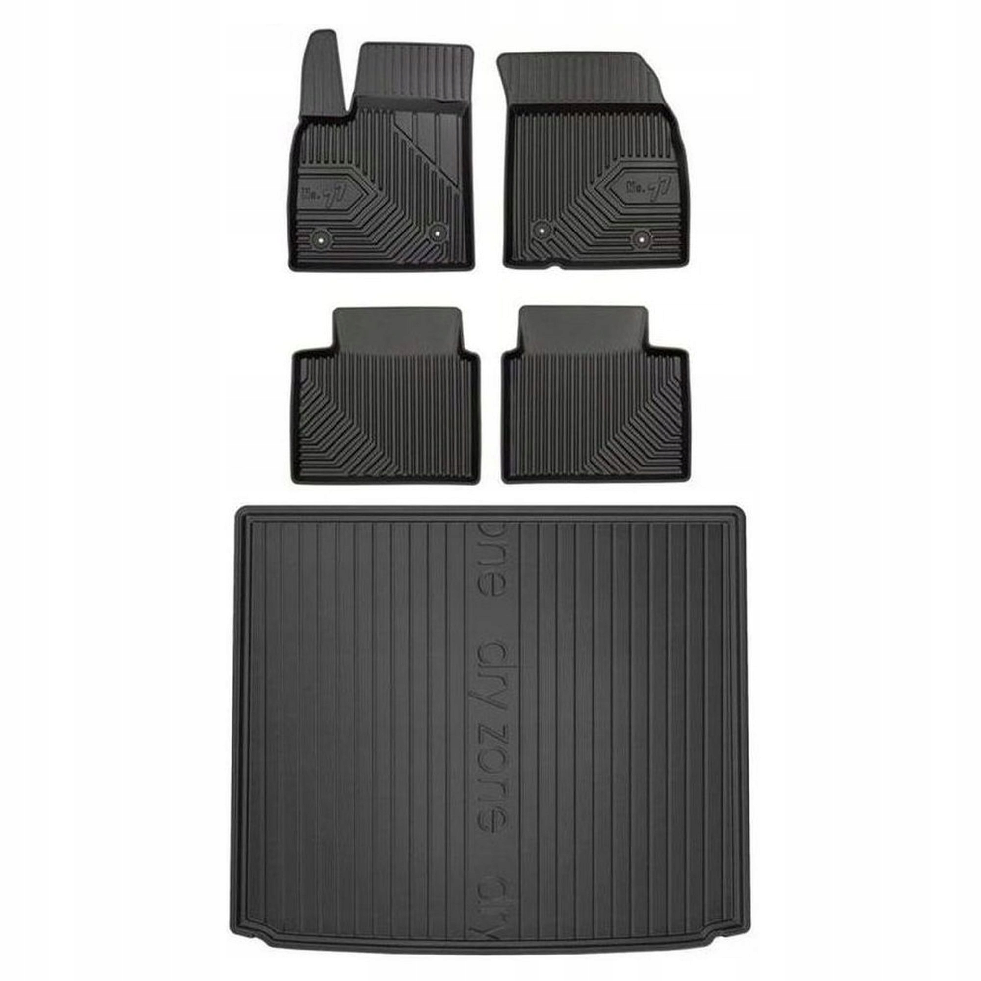 Gumová sada kobercov a rohoží Ford Focus IV od roku 2018 Kombi, horná podlaha