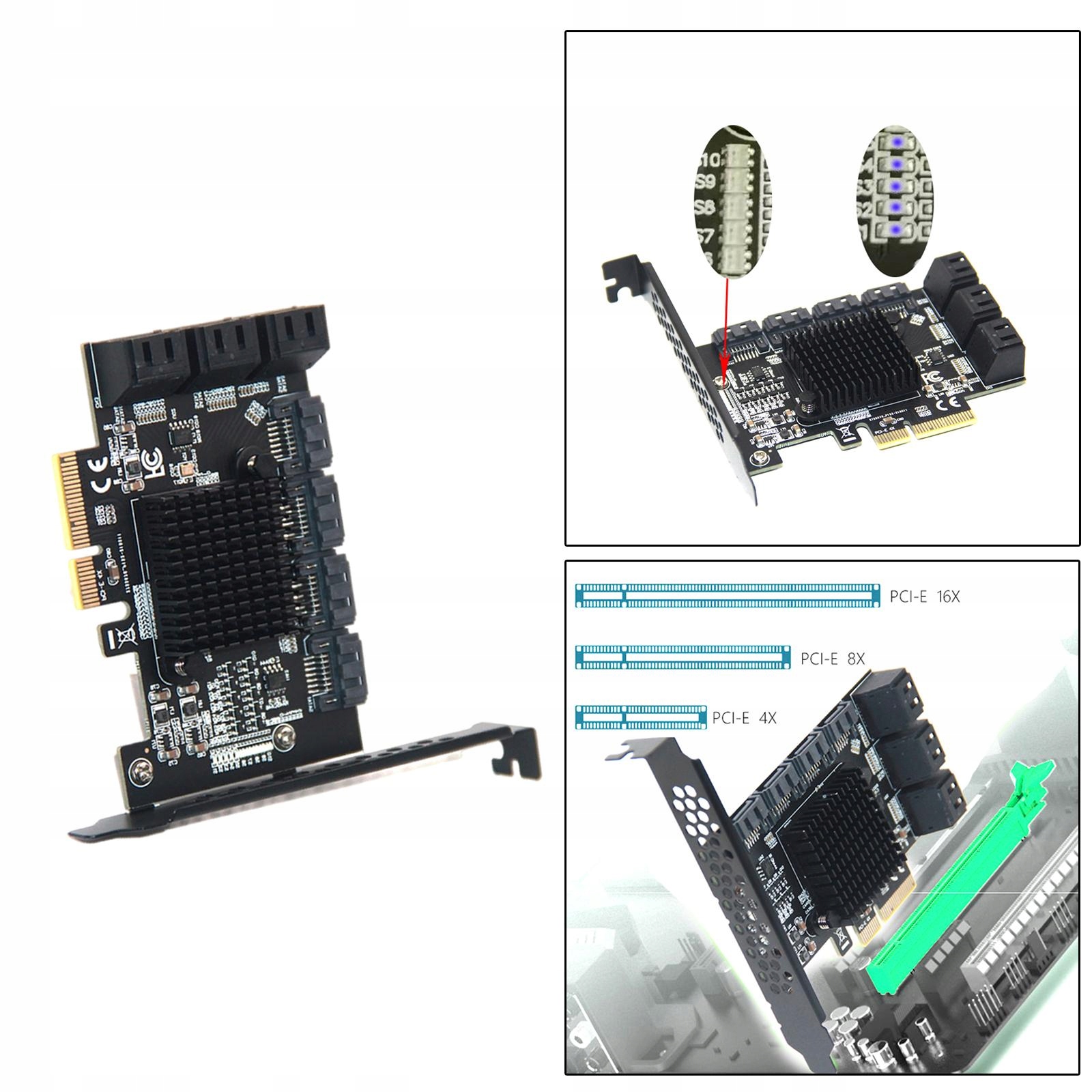 Adapter PCIE -e do 3.0 6 Gb/ -portowego Producent Prettyia