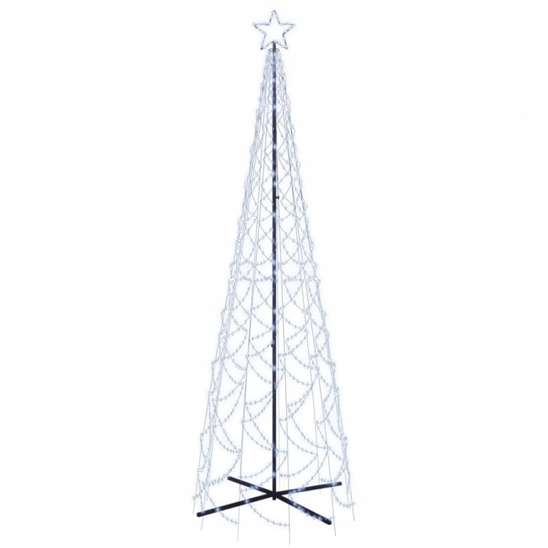 ZEWNĘTRZNA CHOINKA LAMPKI LED DEKORACJA Świąteczna Ozdoba 500 LED 3m