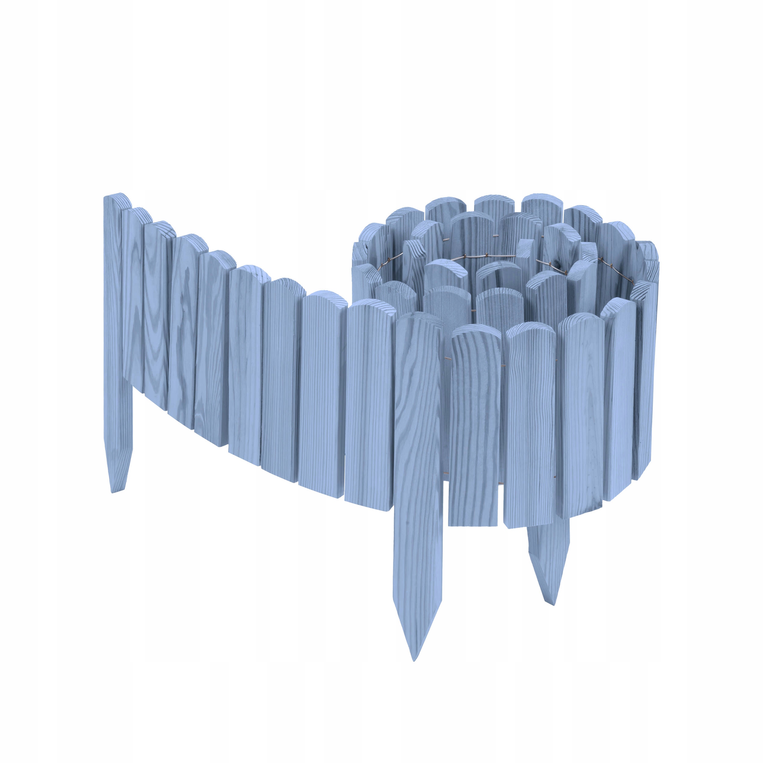 Obrzeże Trawnikowe Palisada Ogrodowa Drewniana Płotek Ogrodowy 40 x 200 cm