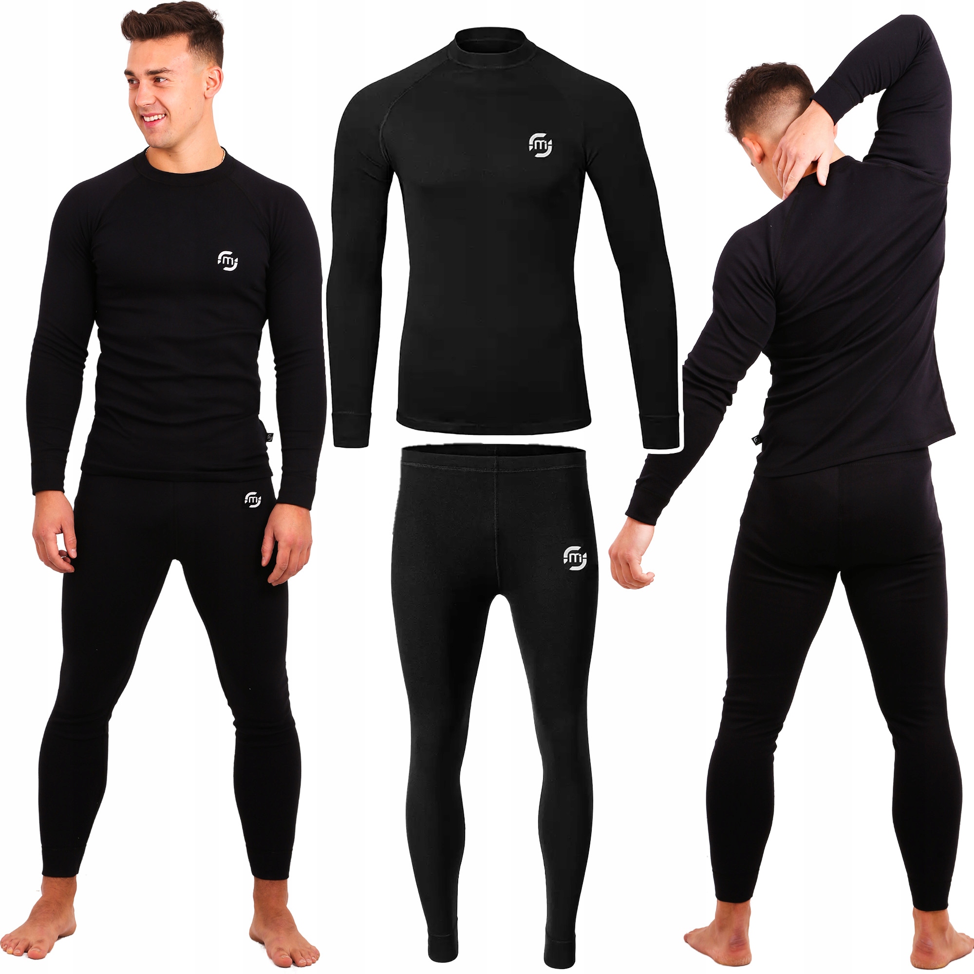 Termoaktivní spodní prádlo komplet zimní pánské termo rychleschnoucí teplé XXL