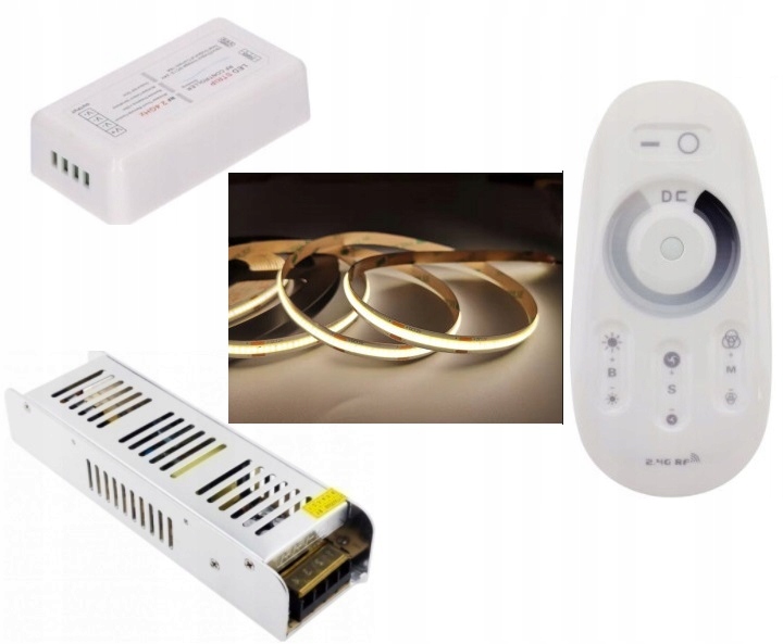 

Zestaw 8m Tasma Cob 3840 Led Bialy Neutral Pilot