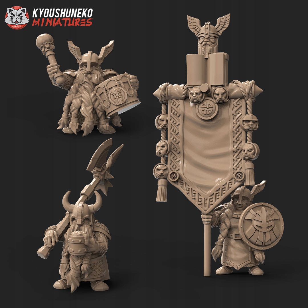 Dwarf Warrior CMD - Dwarven Holds - Druk 3D