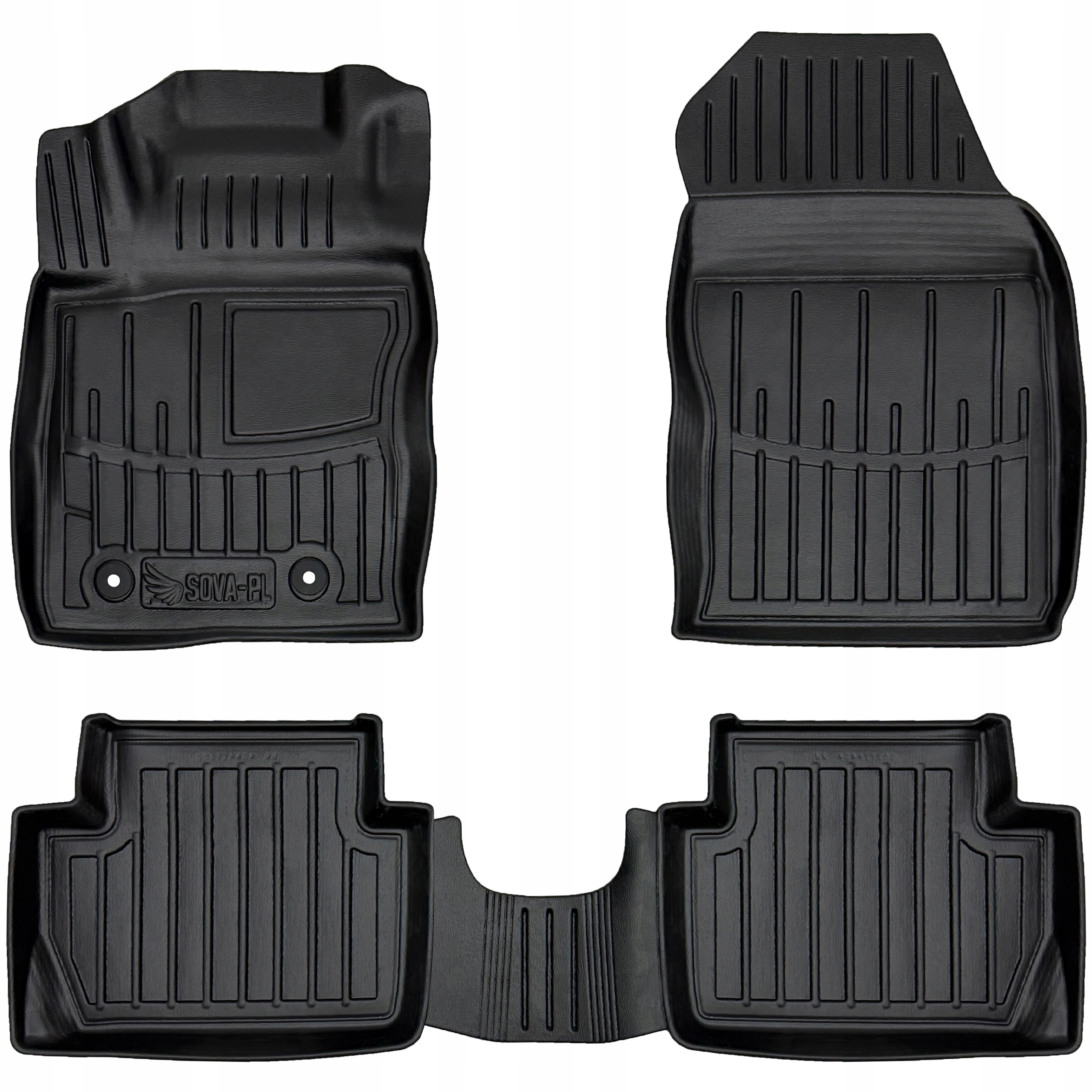 Dywaniki gumowe 3D do Ford EcoSport II (2013-2023) odległość między stope=>