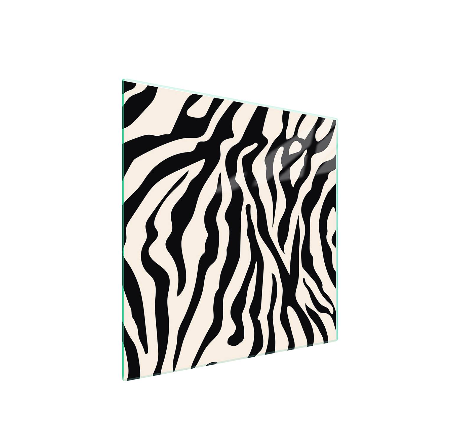 7v1 skleněná ochranná deska na sporák 50x52 Zebra