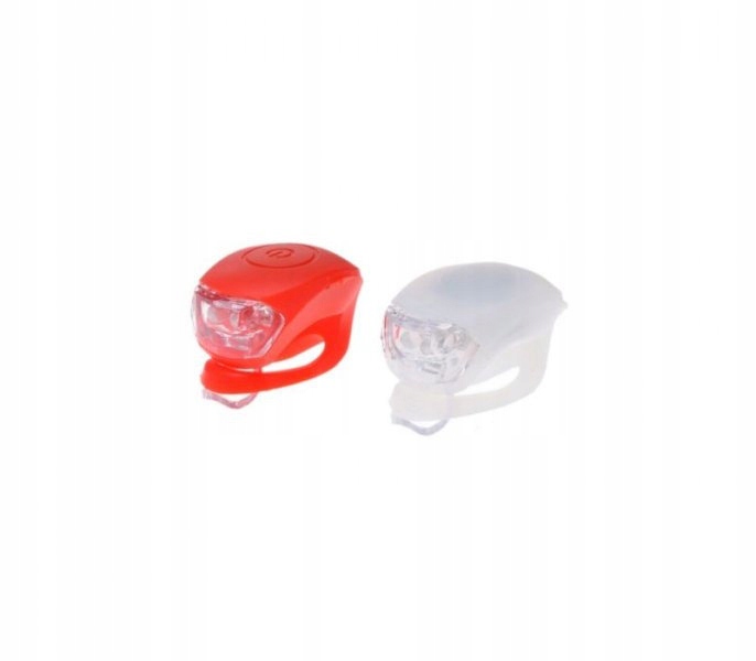 

Lampa rowerowa przód tył led kpl. 2 szt silikon