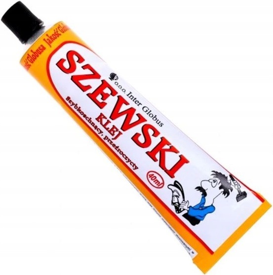 

Klej Szewski 40ML Przeźroczysty Filc Skóra Szkło
