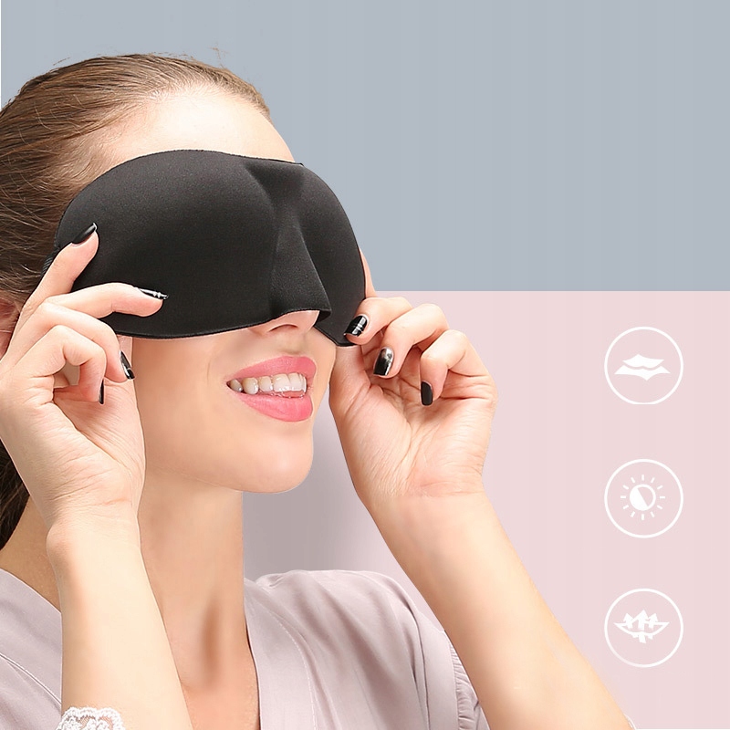 MASKA OPASKA OPASKI NA OCZY DO SPANIA 3D Płeć uniseks