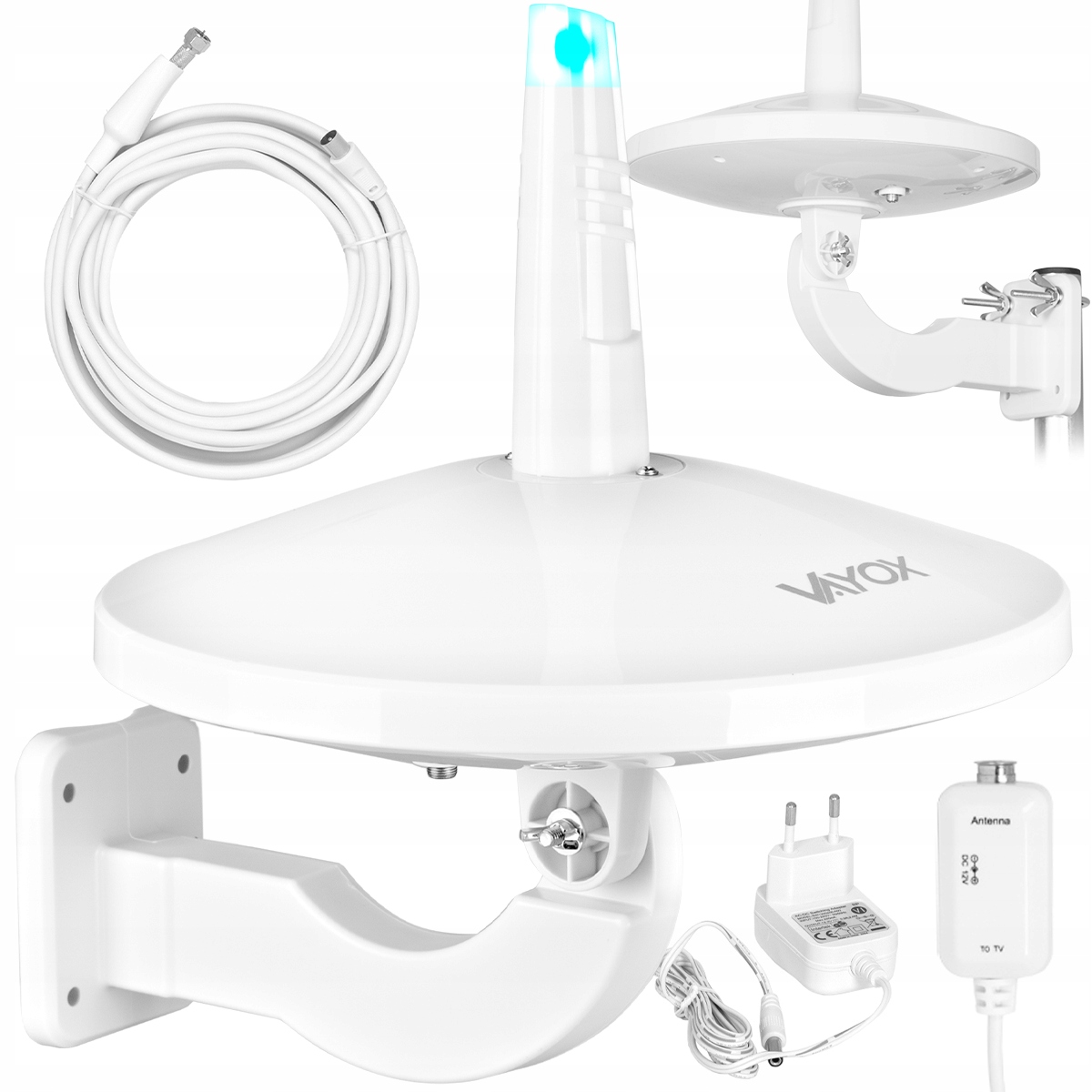 Všesměrová Anténa DVBT2 Pro Pozemní Televizi Lte 4K MUX8 Digital720 Vayox