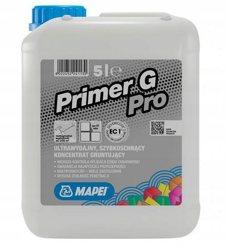 Mapei Primer G Pro 5L Grunt Koncentrat Gruntujacy szybkoschnący