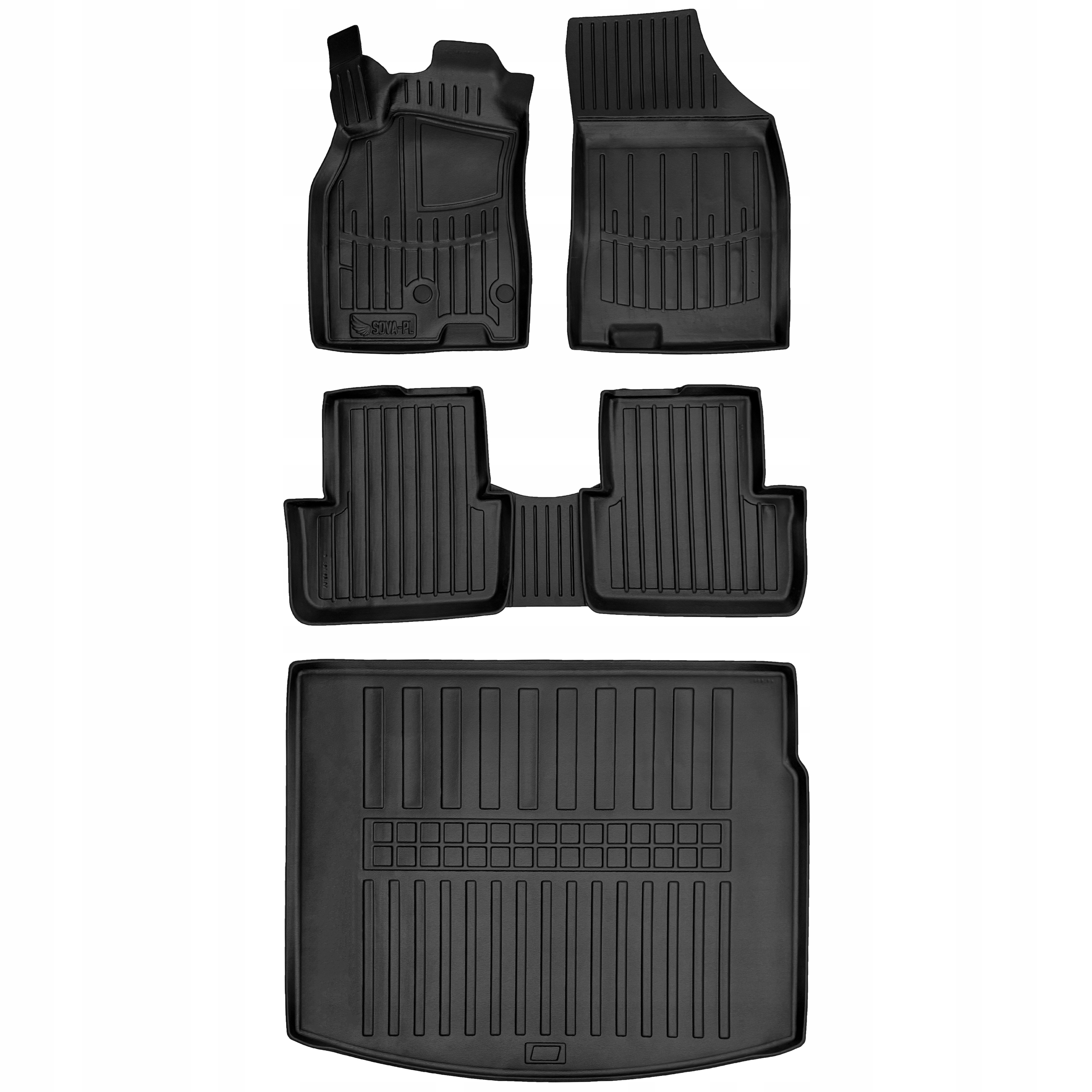 Zestaw gumowy (tpe) dywaniki i mata Renault Megane 3 (2008-2015) kombi, b=>